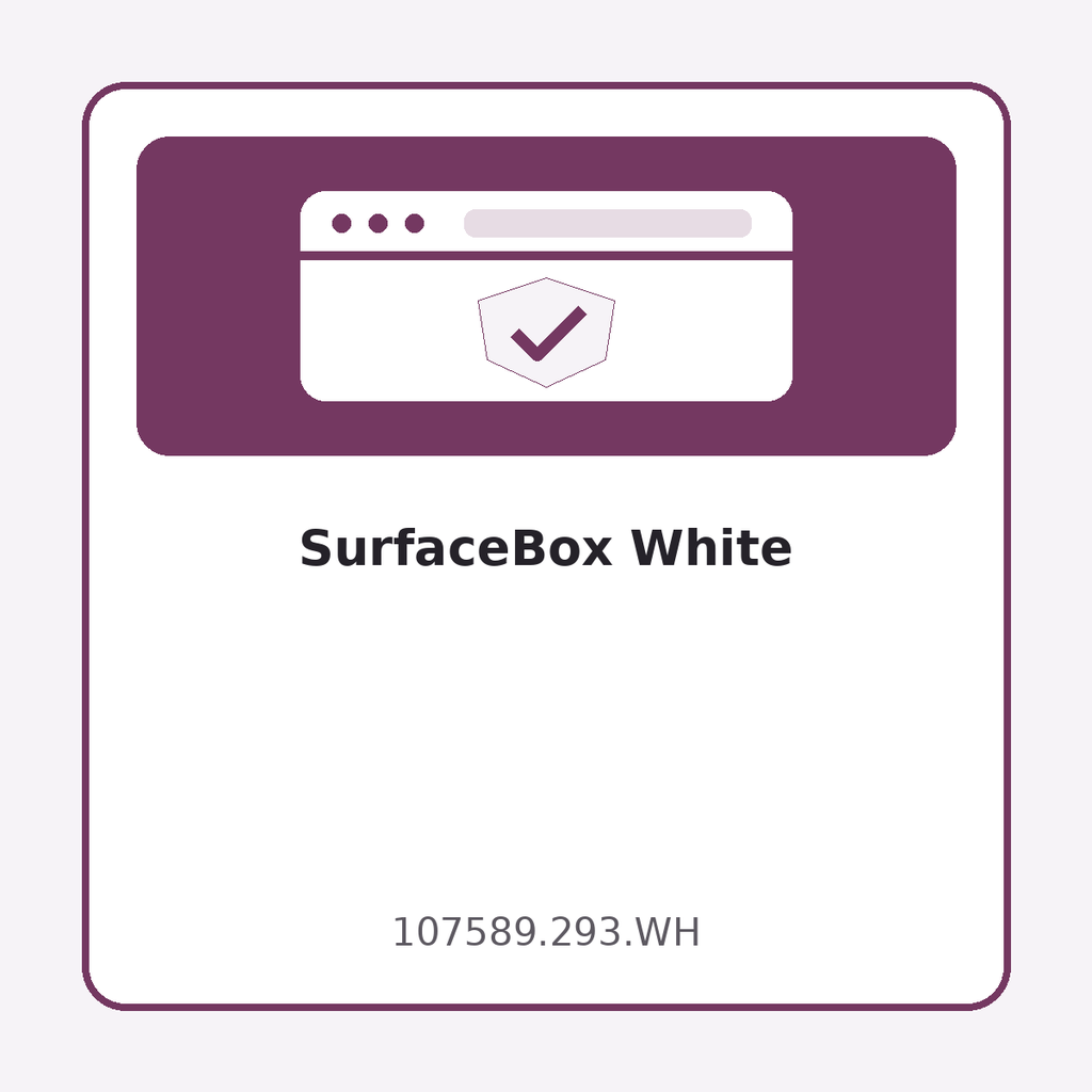 [107589.293.WH] SurfaceBox White