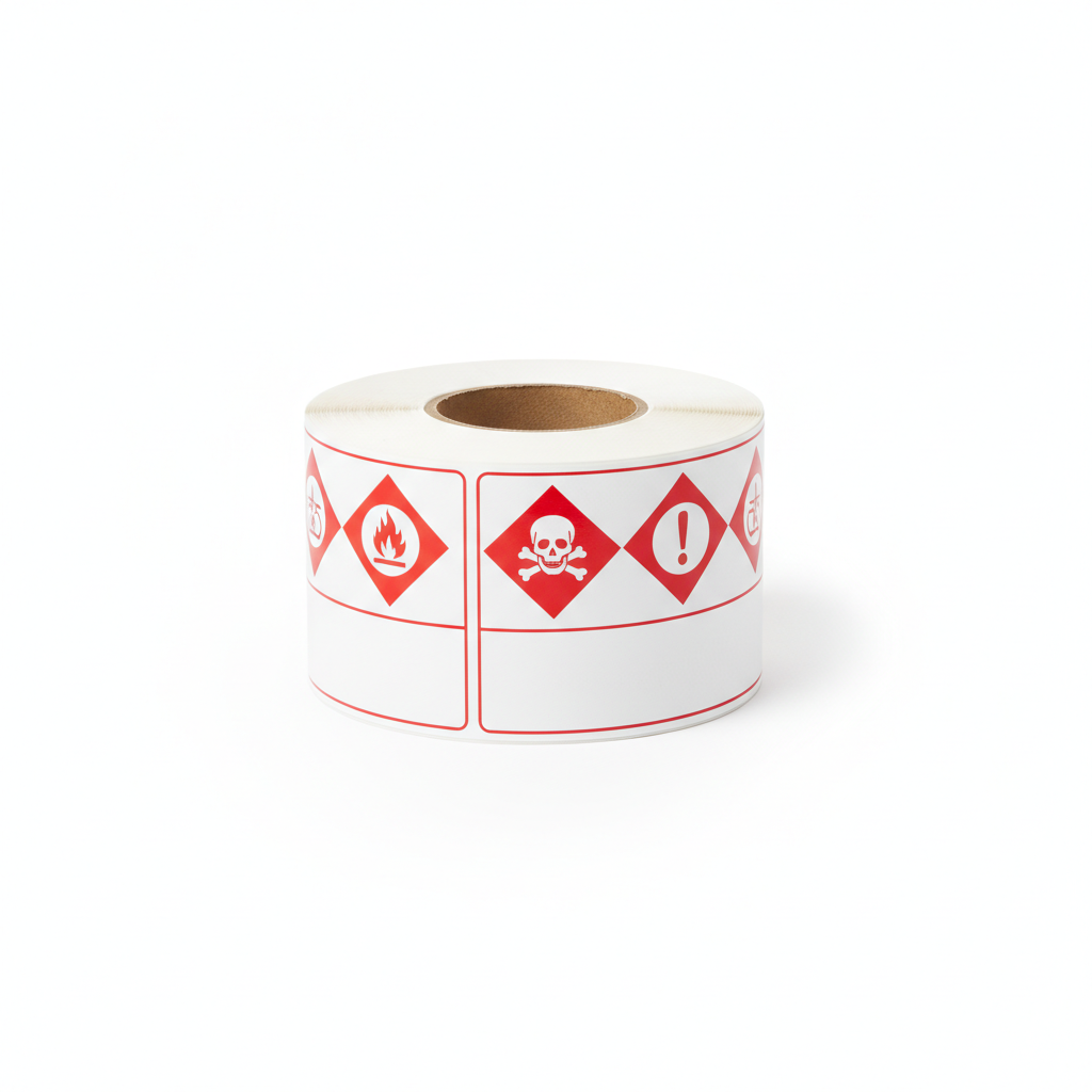 [K04060M-3I] GHS labels with 3 red diamonds (100 x 150 mm)