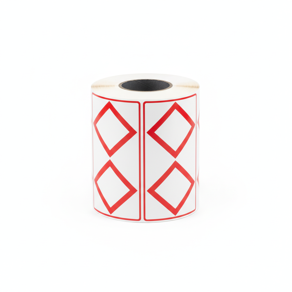 [K04060M-4I] GHS labels with 4 red diamonds (100 x 150 mm)