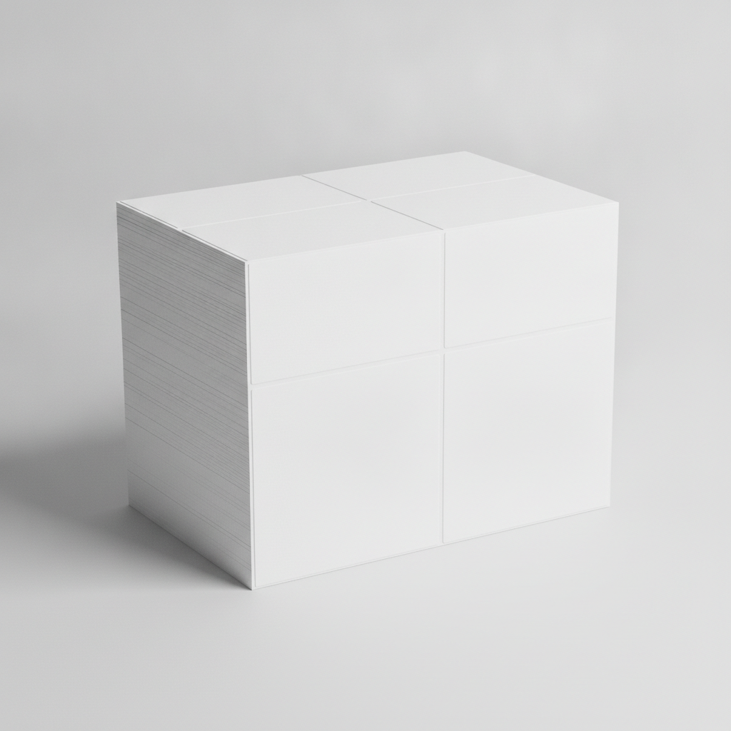 [K0609-9O] White blank labels (150 x 230 mm, pre-perforated)
