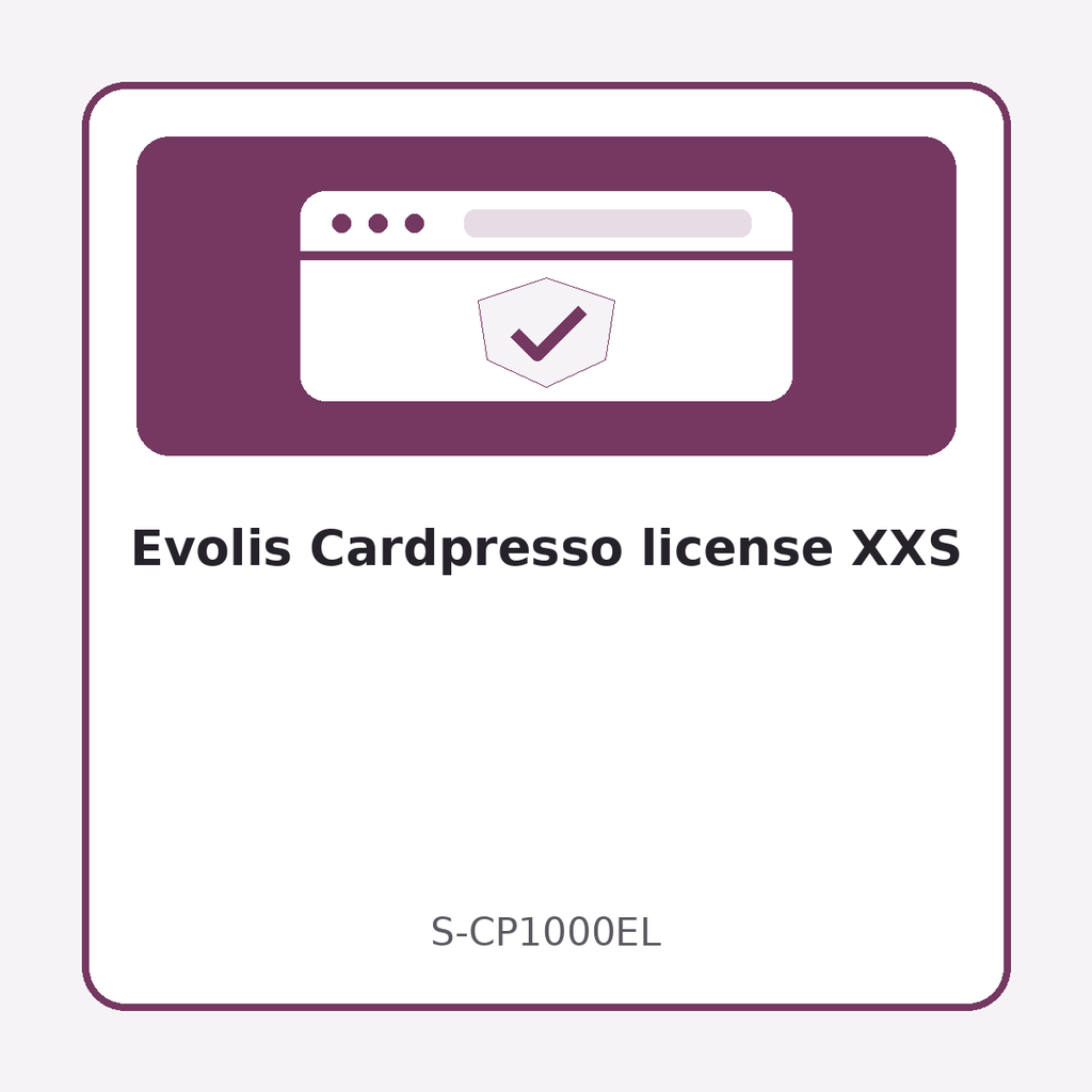 [S-CP1000EL] Evolis Cardpresso license XXS