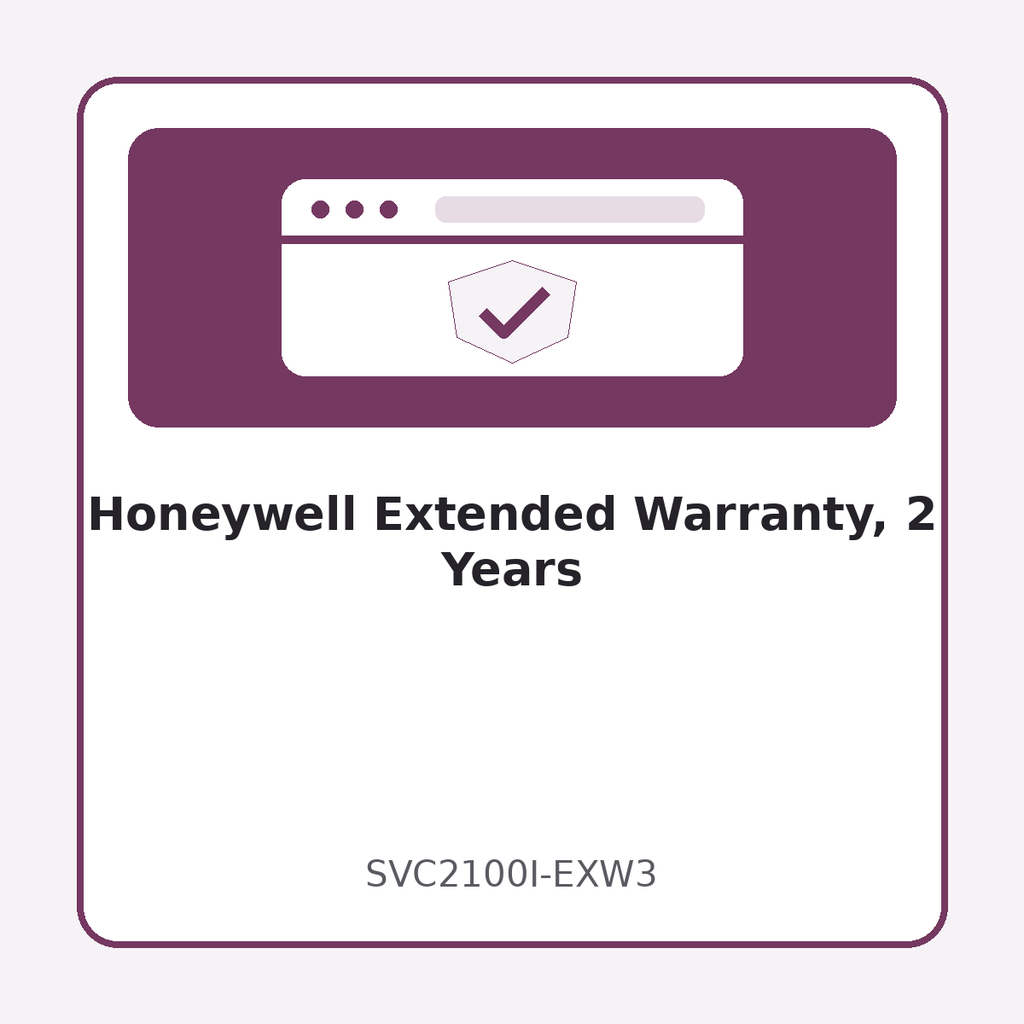 [SVC2100I-EXW3] Honeywell Extended Warranty, 2 Years