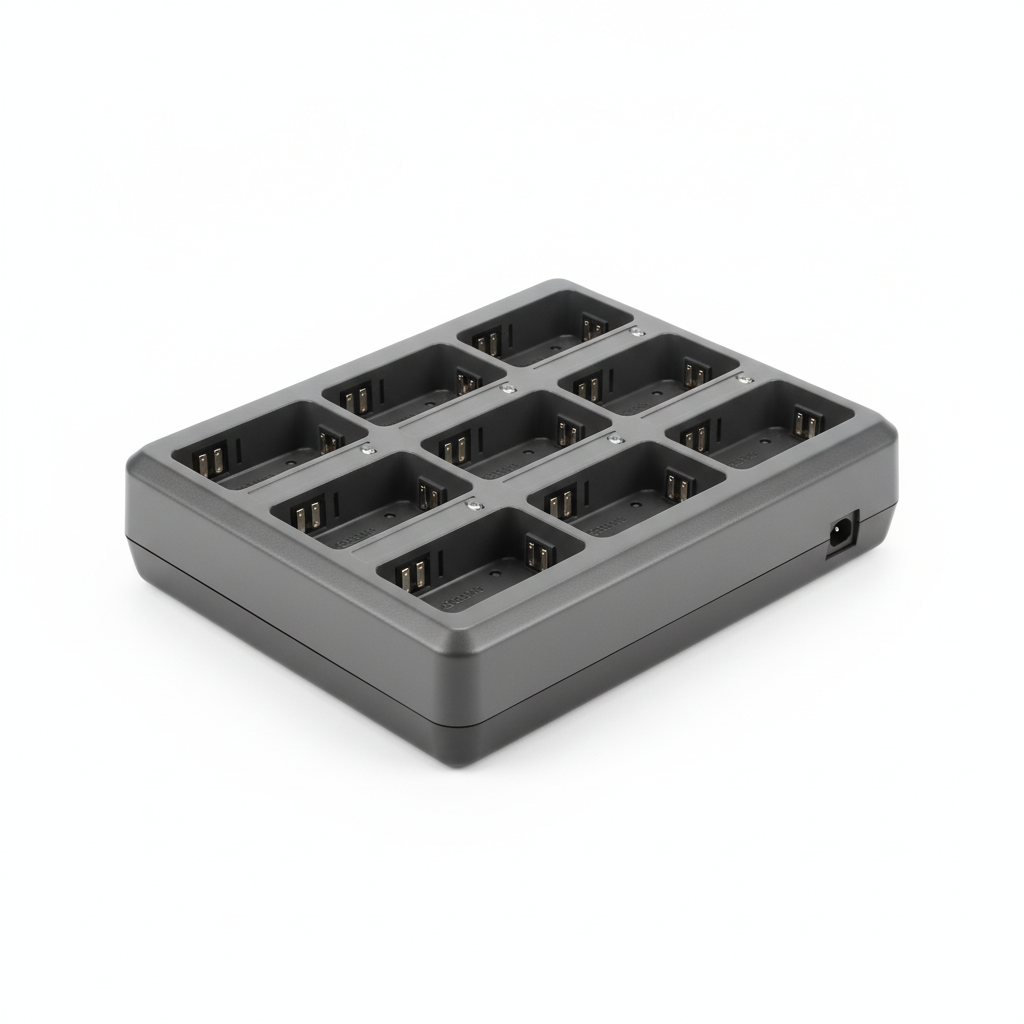 M3 8-Slot Fast Charging Cradle, 4 Devices, 4 Batteries