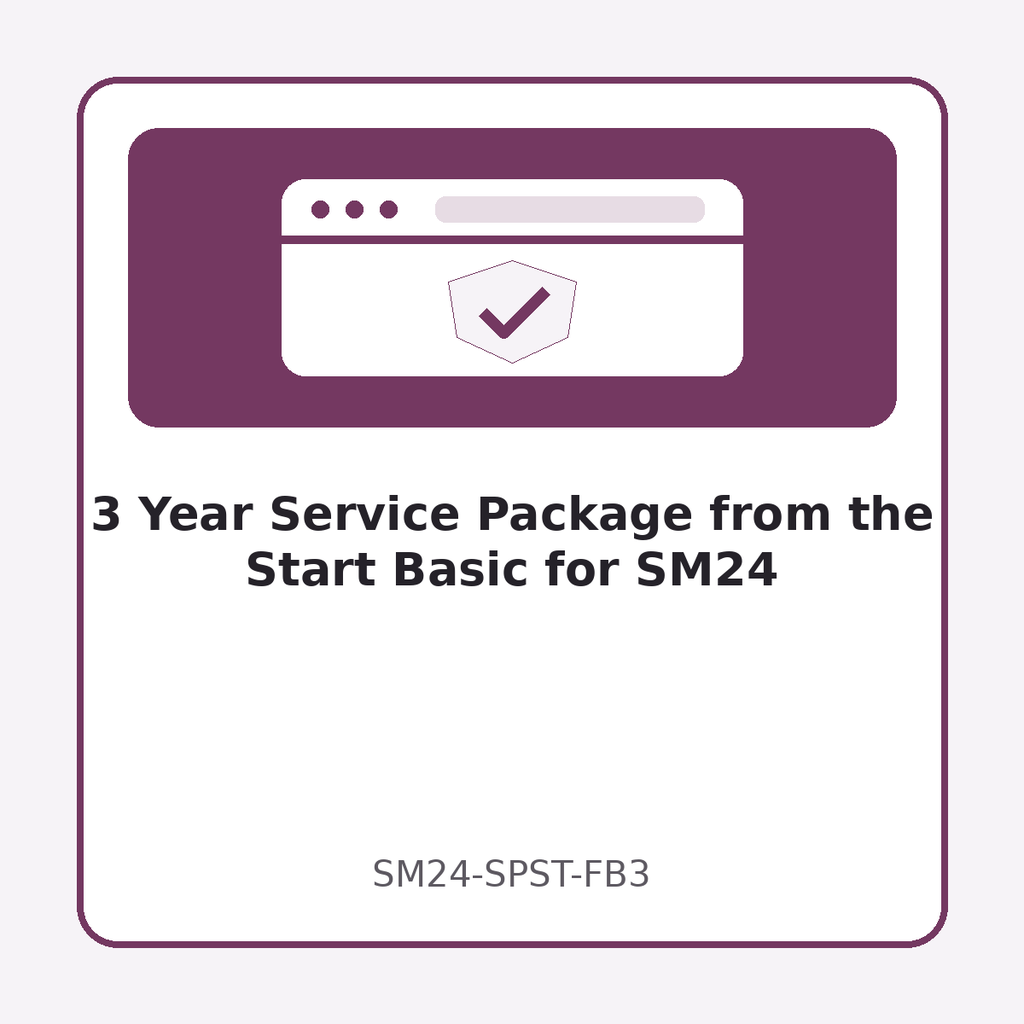 3 Year Service Package from the Start Basic for SM24