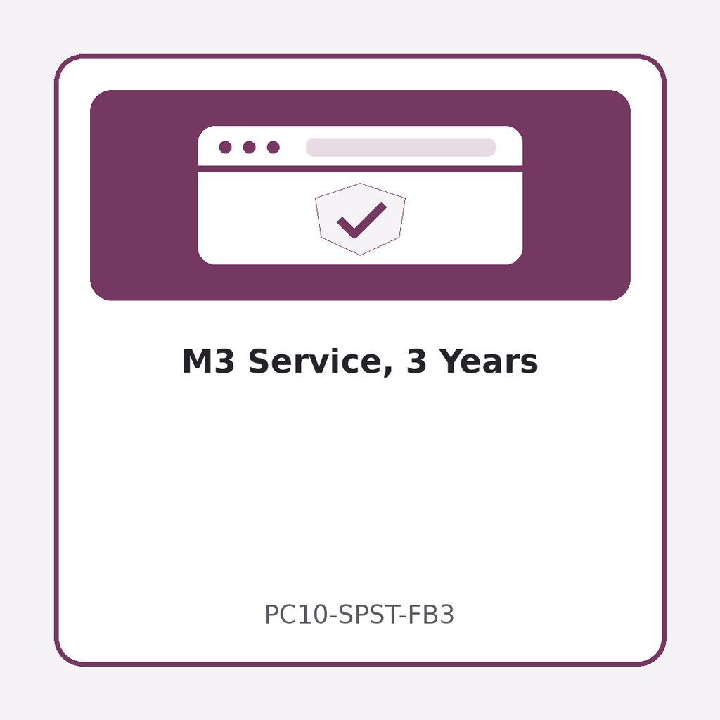 [PC10-SPST-FB3] M3 Service, 3 Years