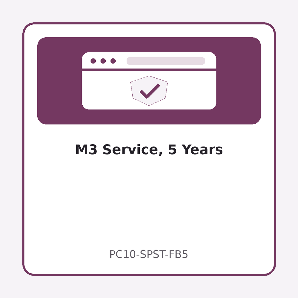 [PC10-SPST-FB5] M3 Service, 5 Years