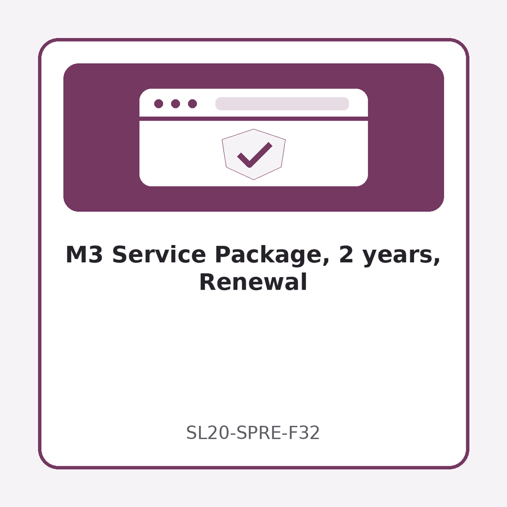 M3 Service Package, 2 years, Renewal