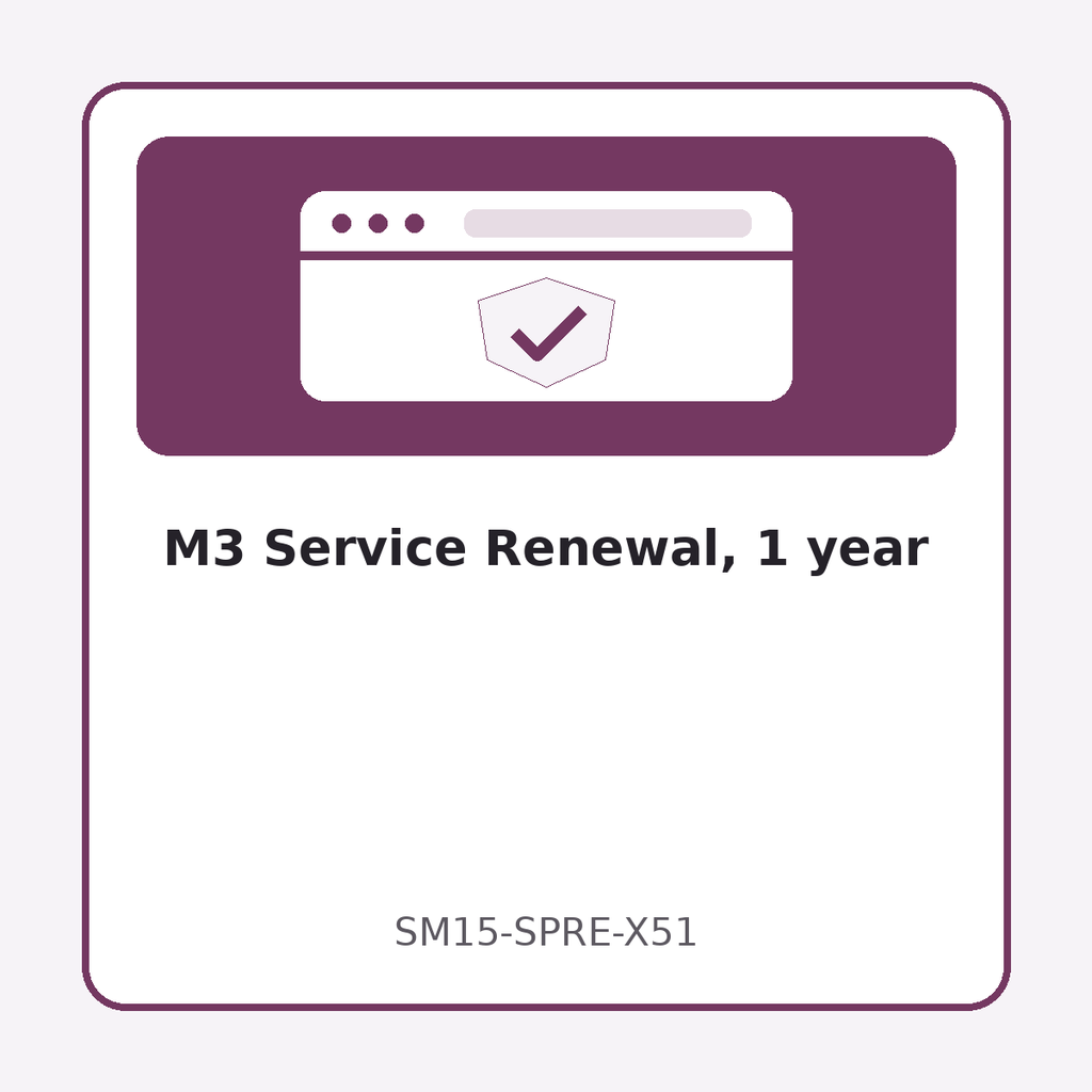 M3 Service Renewal, 1 year