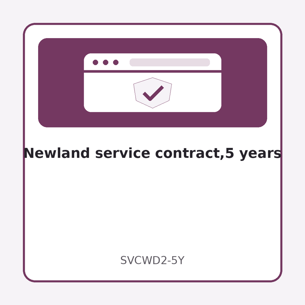 [SVCWD2-5Y] Newland service contract,5 years