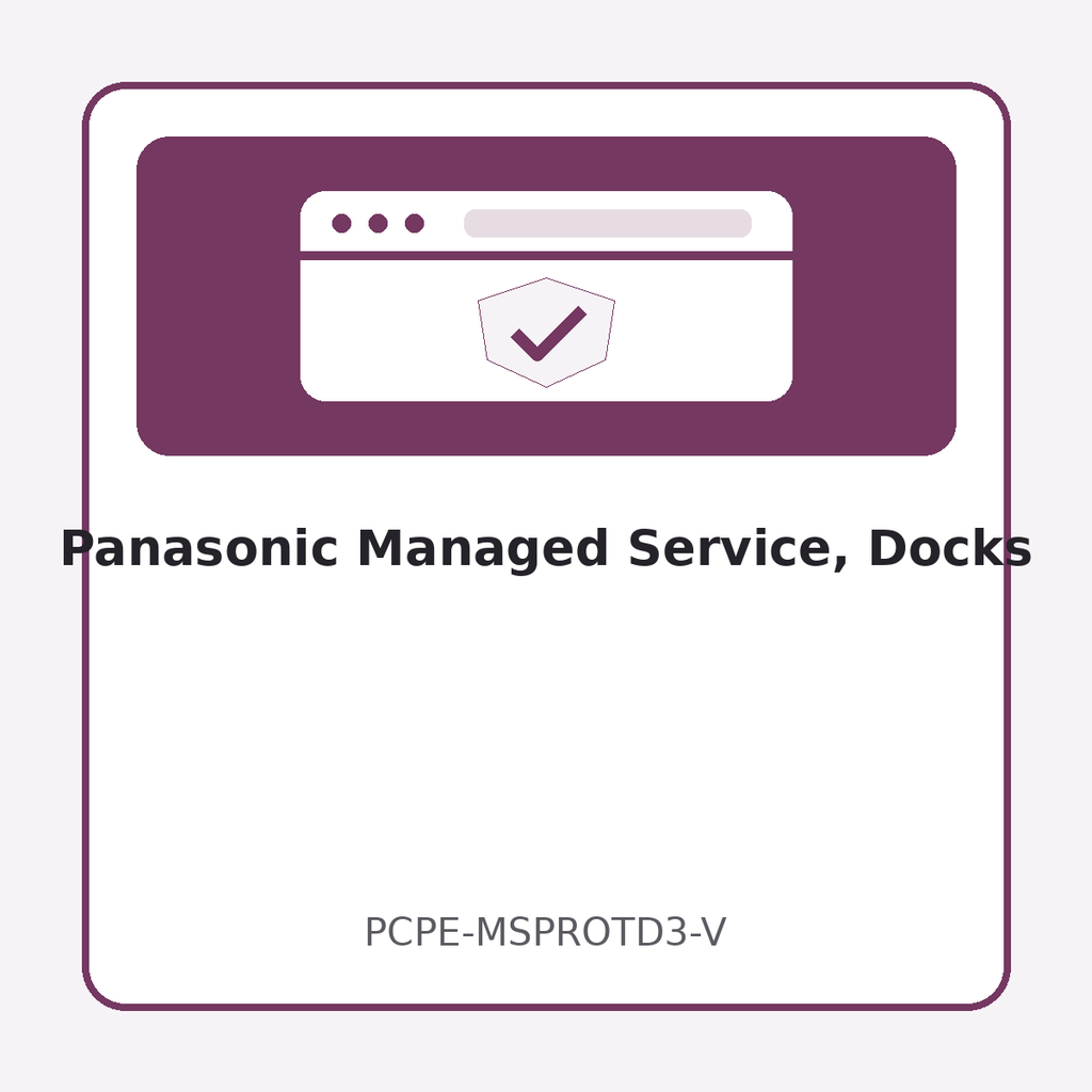 Panasonic Managed Service, Docks