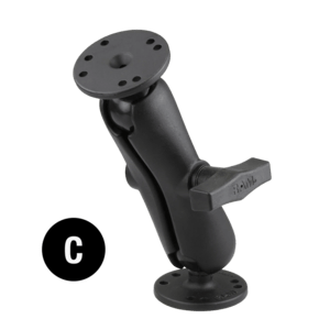 RAM Mounts Triple Suction Base with Round Base Plate