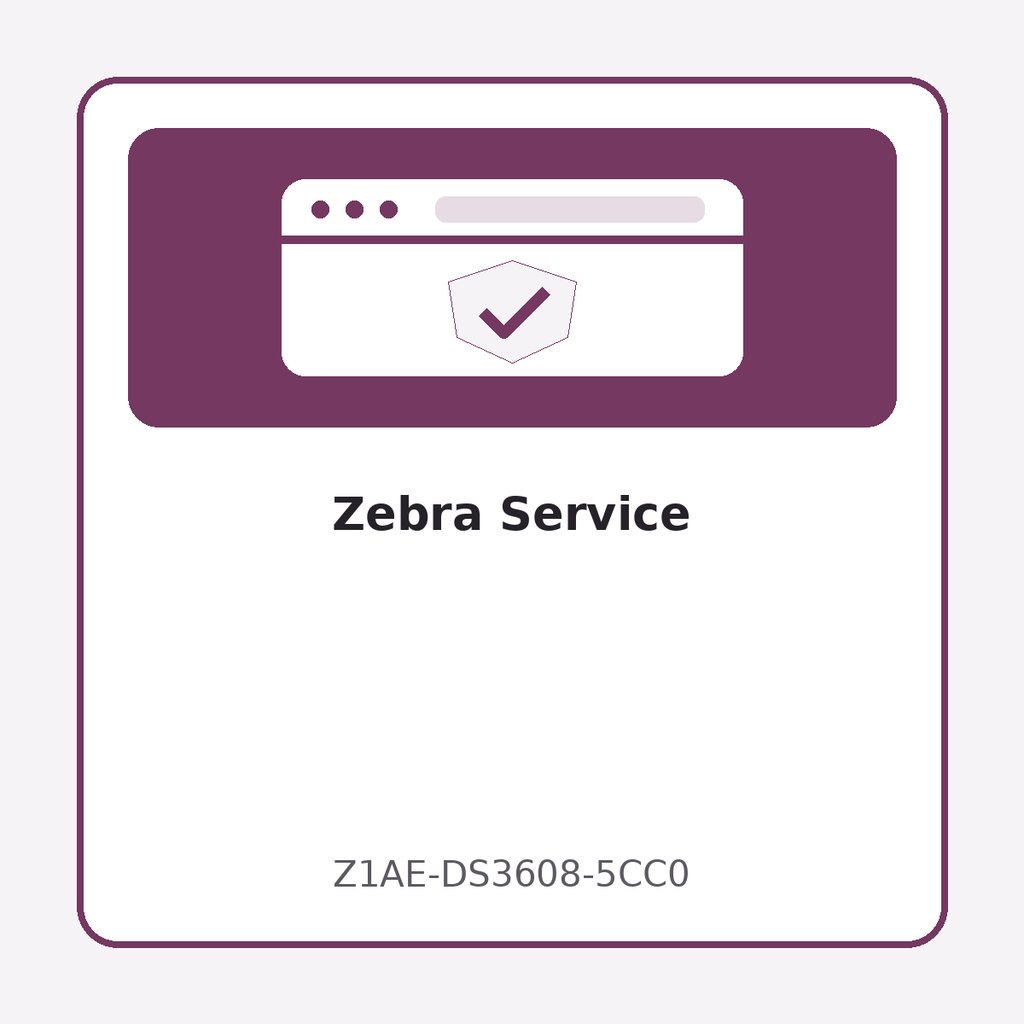 [Z1AE-DS3608-5CC0] Zebra Service
