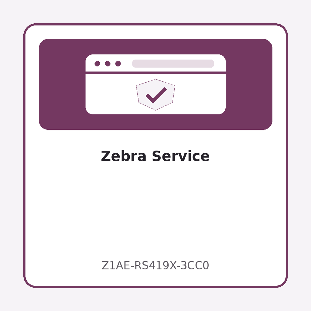 [Z1AE-RS419X-3CC0] Zebra Service