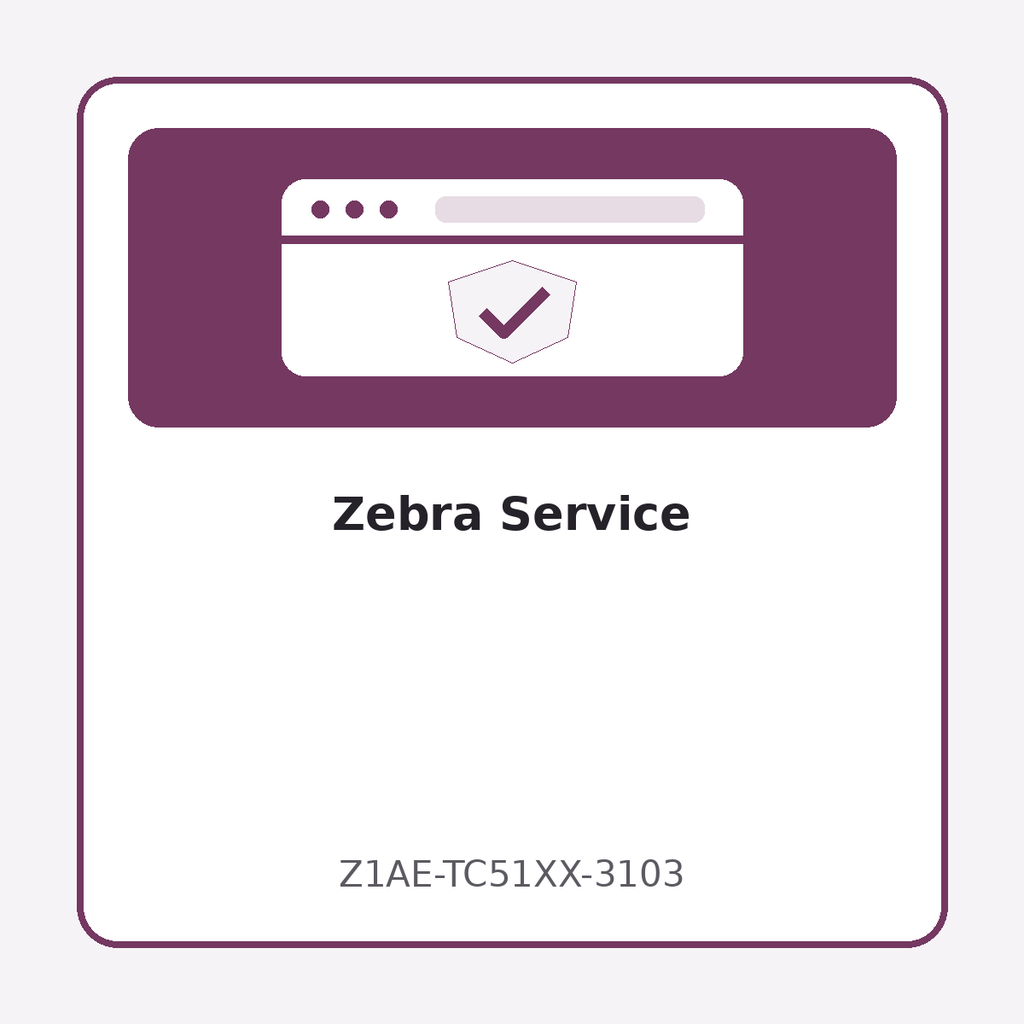 [Z1AE-TC51XX-3103] Zebra Service