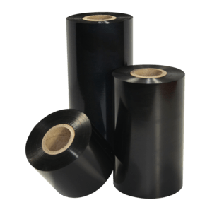 Thermal transfer ribbons, Inkanto, Wax/Resin, APX FH+, 110 mm, 74 m, Out, Black