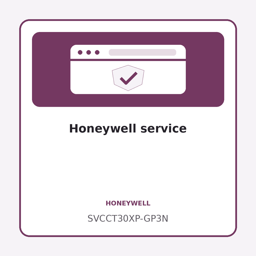 [SVCCT30XP-GP3N] Honeywell service