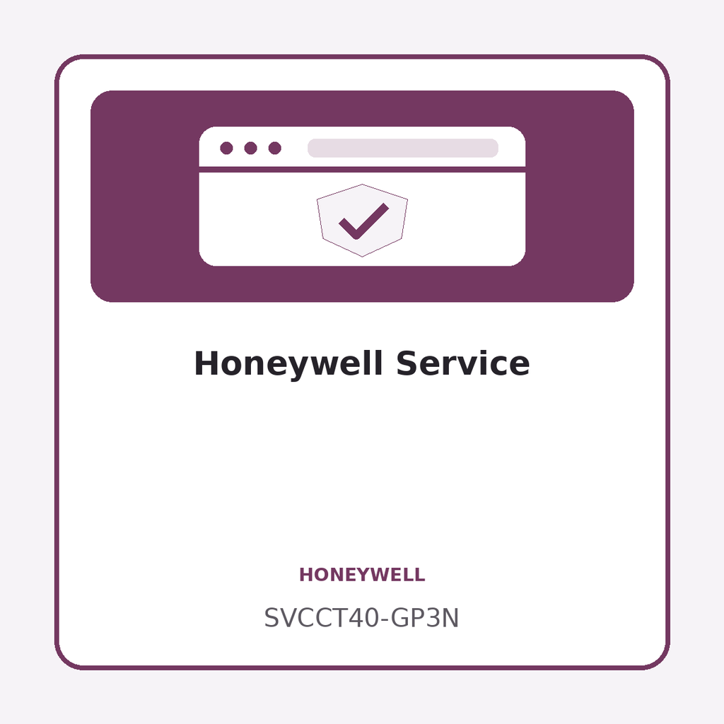 [SVCCT40-GP3N] Honeywell Service